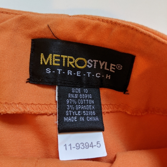 Y2K MetroStyle Bright Orange Fitted Funky Skort 10 - Picture 7 of 9